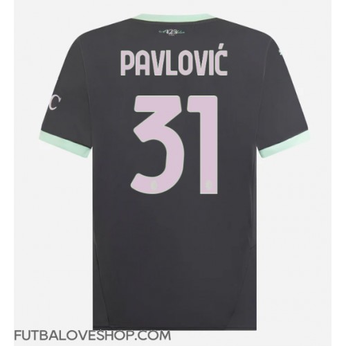 Dres AC Milan Strahinja Pavlovic #31 Tretina 2024-25 Krátky Rukáv